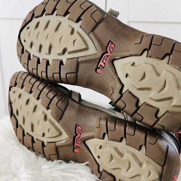 Teva Tirra Beige Strappy Multi Purpose Sandals Shocpad Hiking Outdoors - Size 6 - Picture 6 of 9